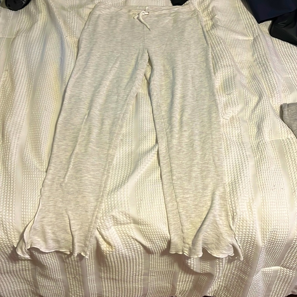 Monrow athletic pants, rayon and cotton